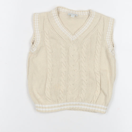 JoJo Maman Bébé Beige Unisex Baby Vest 18-24 Months