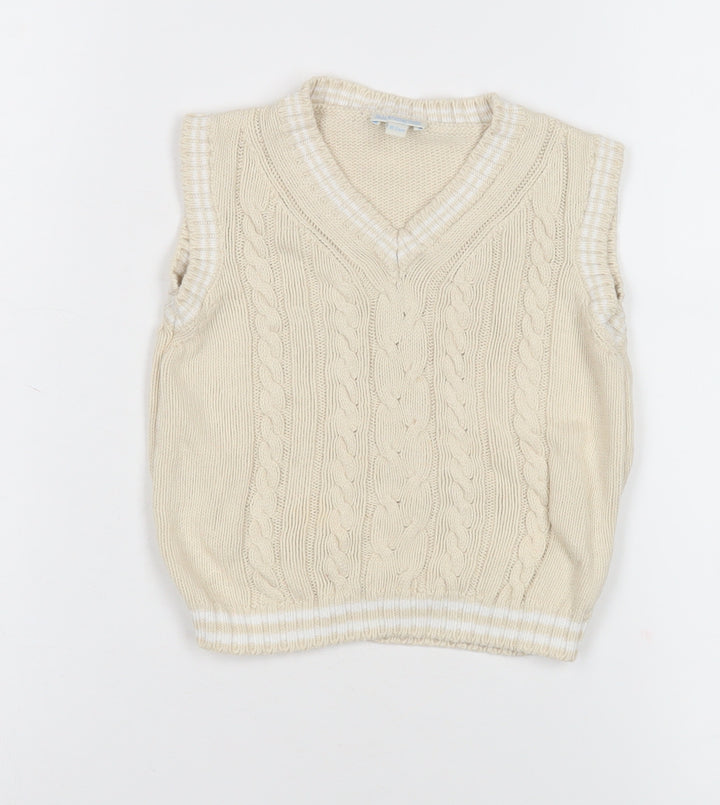 JoJo Maman Bébé Beige Unisex Baby Vest 18-24 Months