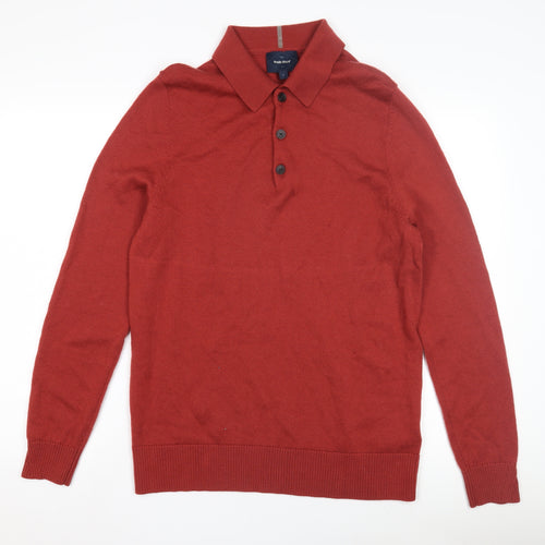 White Stuff Men's Red Wool Pullover Jumper - L