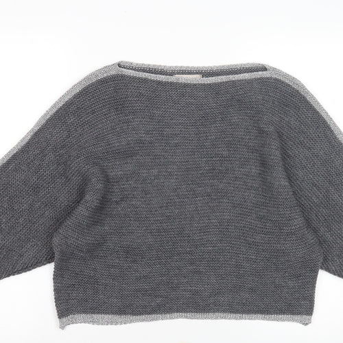 Carina Ricci Women's Grey Pullover Jumper Size S