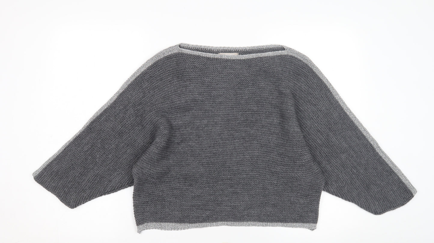 Carina Ricci Women's Grey Pullover Jumper Size S