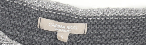 Carina Ricci Women's Grey Pullover Jumper Size S
