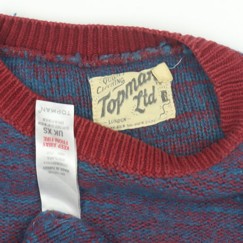 Topman Men’s Multicoloured Pullover Jumper XS
