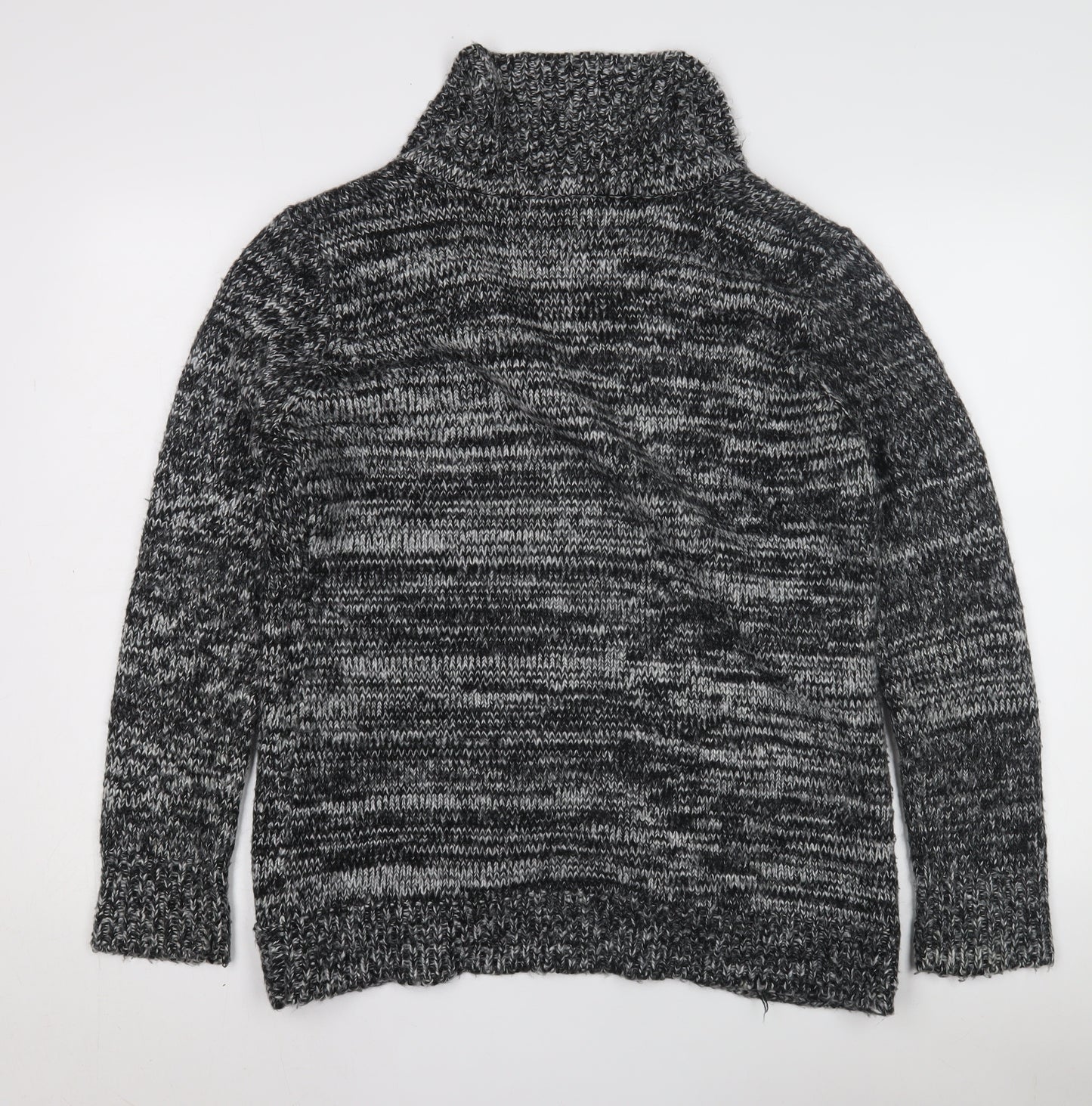 Heart & Soul Men's Black Cardigan, Medium, Acrylic Blend