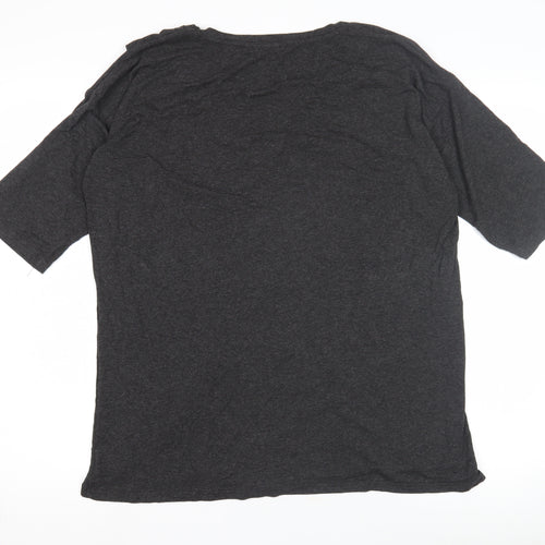 Happy Mama Women's Black Maternity T-Shirt Size 18
