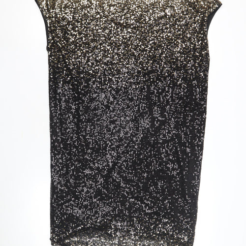 Next Women's Black Sequin Party Dress Size 12