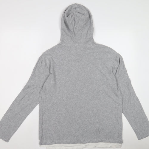 H&M Teens Grey Pullover Hoodie, Size 14, Casual Wear