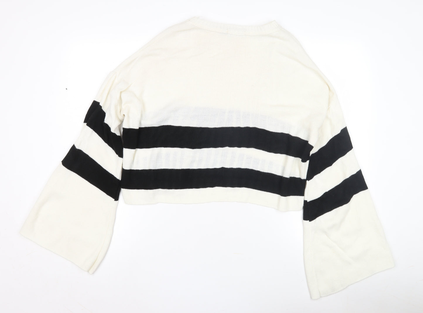 boohoo Women's Striped Pullover Jumper, Size UK 10