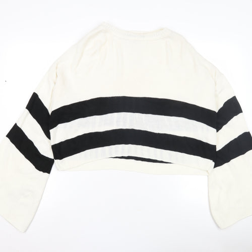 boohoo Women's Striped Pullover Jumper, Size UK 10