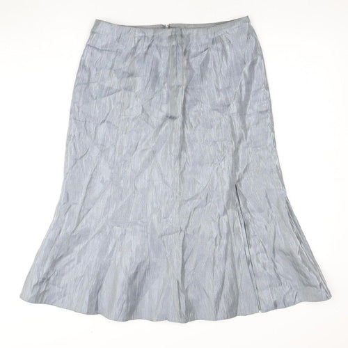 Jacques Vert Women's Grey Midi Trumpet Skirt Size 12