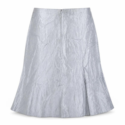 Front view of Jacques Vert Women's Grey Midi Trumpet Skirt, size 12