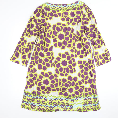 Boden Women's Multicoloured Floral Dress - Size 18