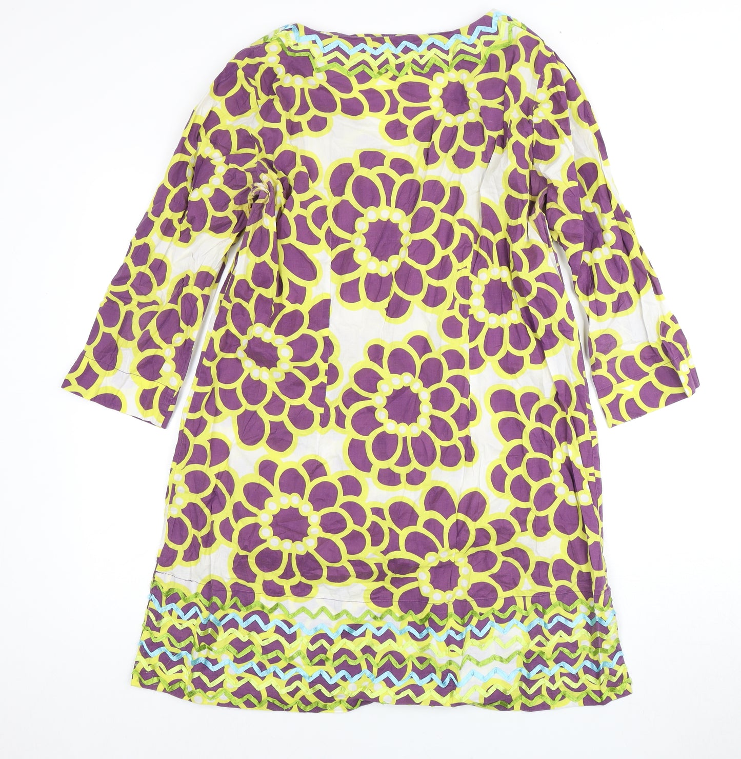 Boden Women's Multicoloured Floral Dress - Size 18