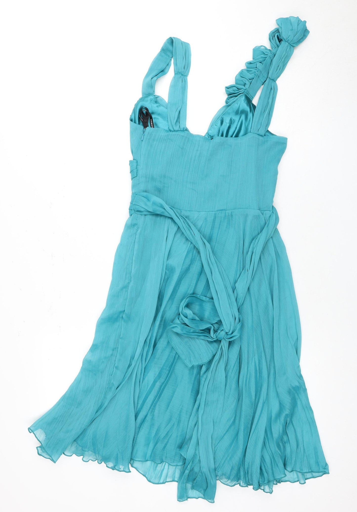 Warehouse Green Fit & Flare Party Dress Size 6