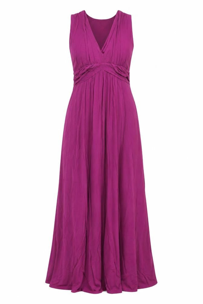 Jane Ashley Women's Purple Long Knit Dress Size 12