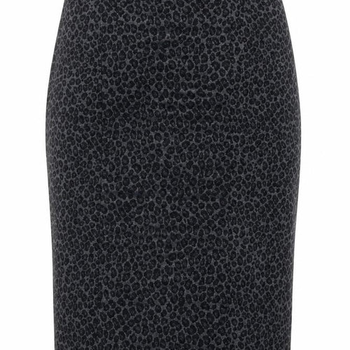 Laura Ashley Women's Black Animal Print Skirt, Size 12