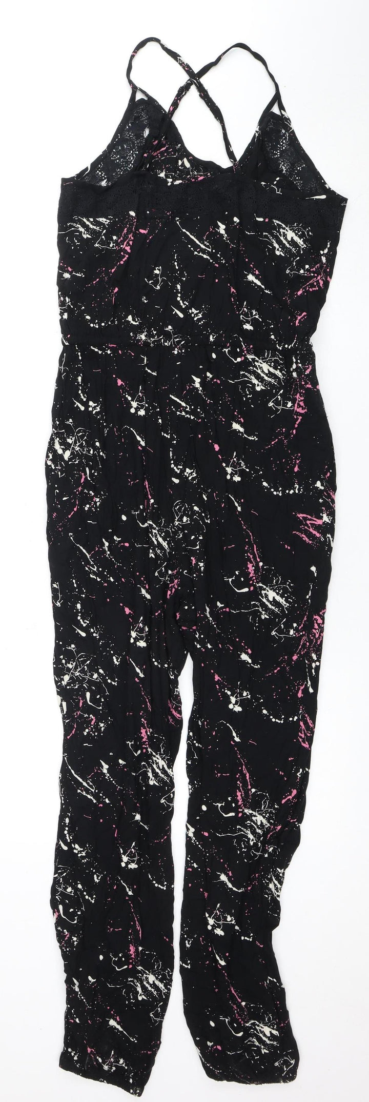 Superdry Women's Black Lace Jumpsuit M