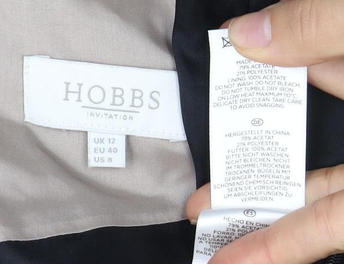 Hobbs Women's Black Beige Sheath Dress Size 12
