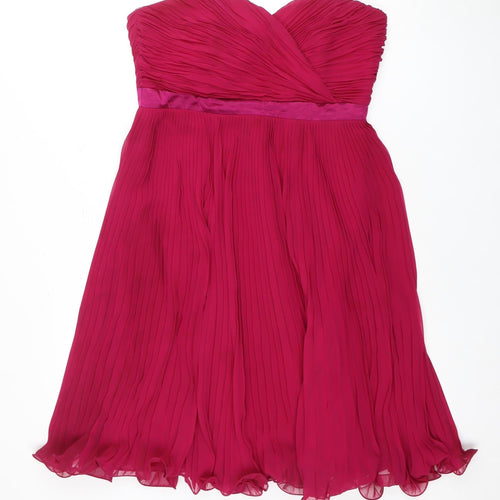 Coast Women’s Pink Strapless Dress, Size 14