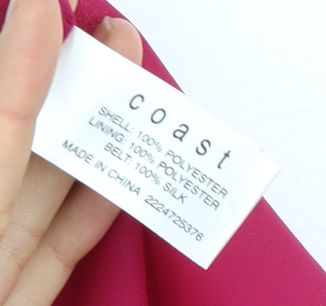 Coast Women’s Pink Strapless Dress, Size 14