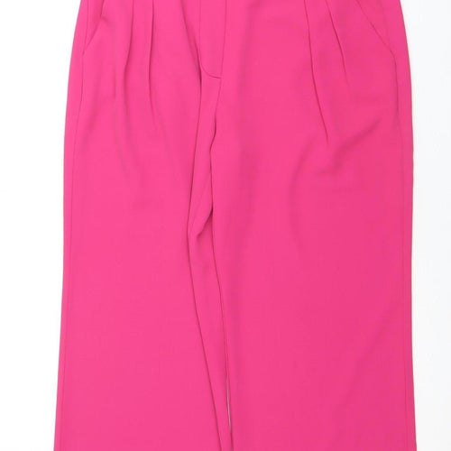 Wallis Women's Pink Trousers, Size 10, Pleated Mid-Rise