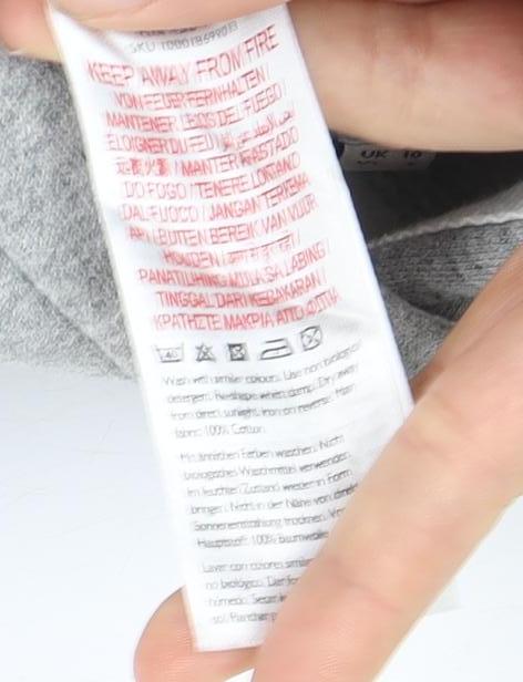 Jack Wills Men's Grey Hoodie - Size L, Logo Design