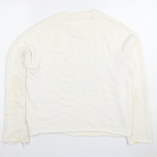 Levi Strauss Women's Ivory Pullover Sweatshirt, Medium