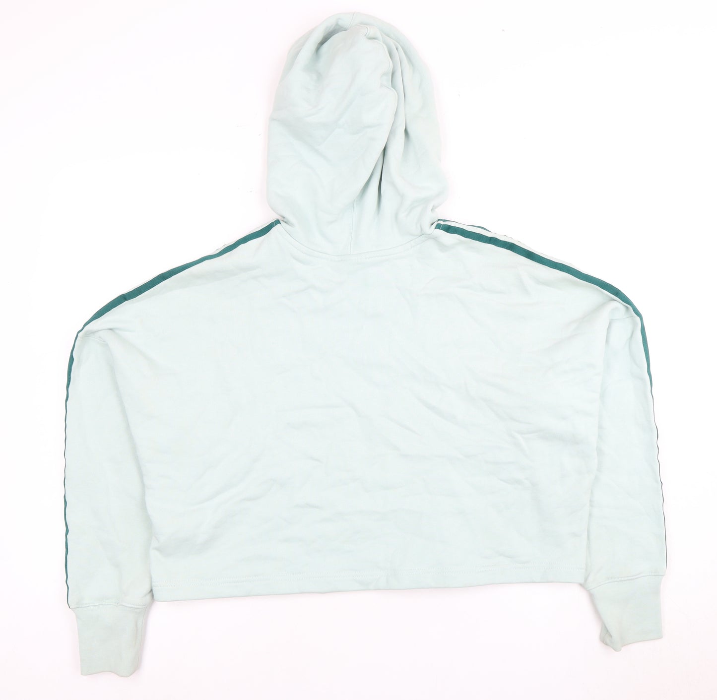 Adidas Women's Green Hoodie, Size 10, Cotton, Casual