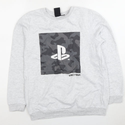 Boys PlayStation Grey Pullover Sweatshirt - Size 14 Years