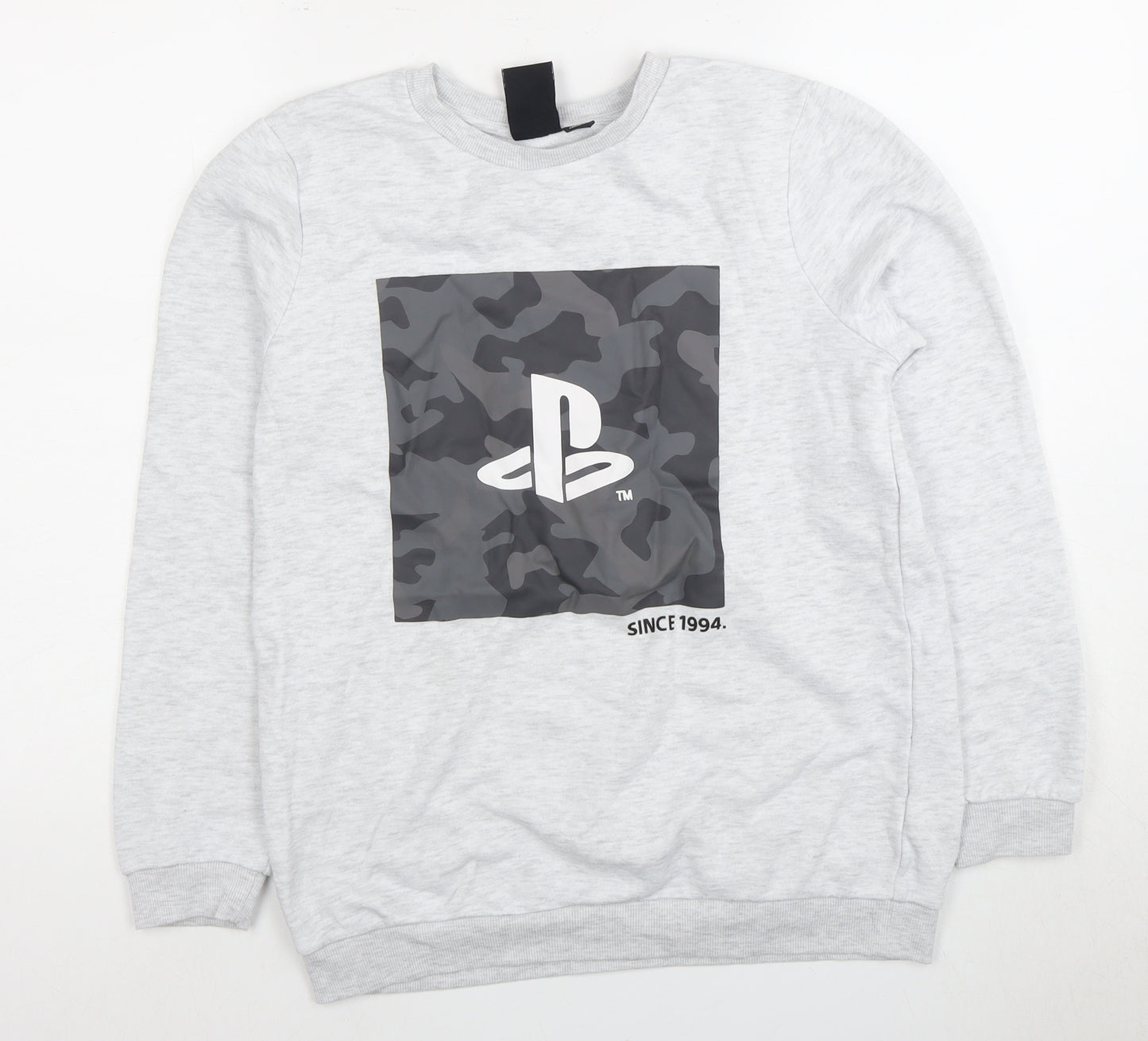 Boys PlayStation Grey Pullover Sweatshirt - Size 14 Years