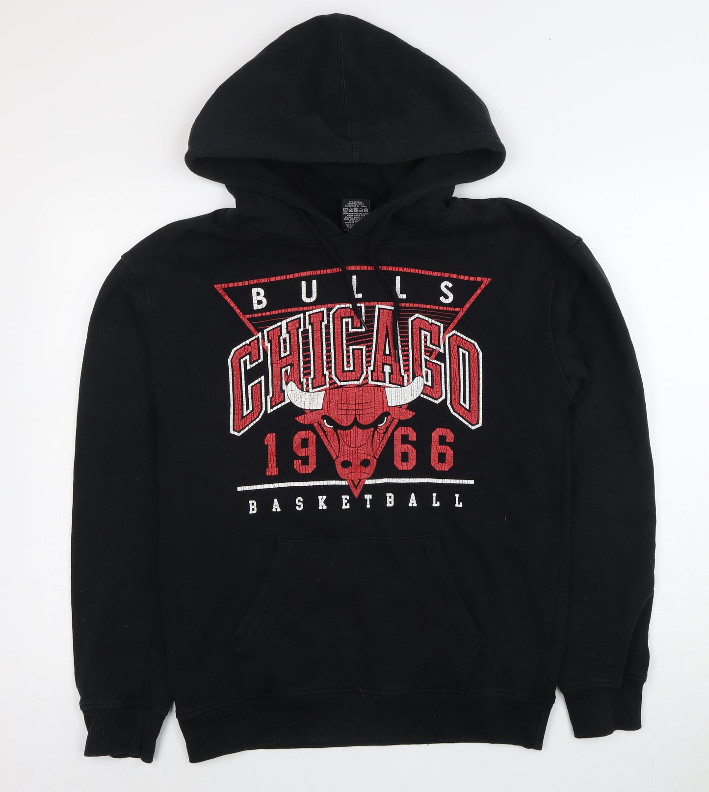 UNK Men's Black Pullover Hoodie S - Basketball Graphic