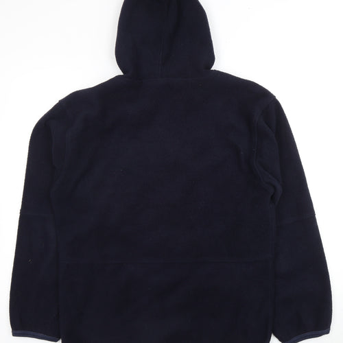 Asics Men's Blue XL Fleece Jacket with Hood