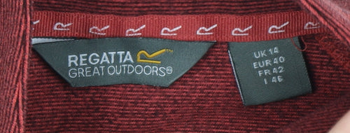 Regatta Women's Red Zip Basic Jacket Size 14
