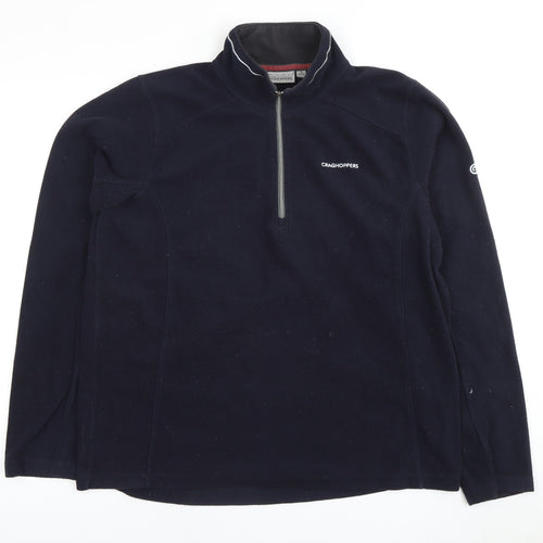 Craghoppers Men's Blue 1/4 Zip Fleece Sweatshirt M