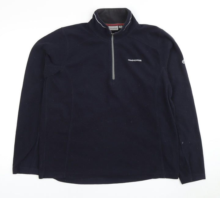 Craghoppers Men's Blue 1/4 Zip Fleece Sweatshirt M