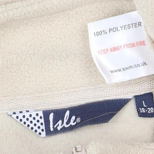 Lyle Beige Fleece Waistcoat, Size L, Unisex, Casual