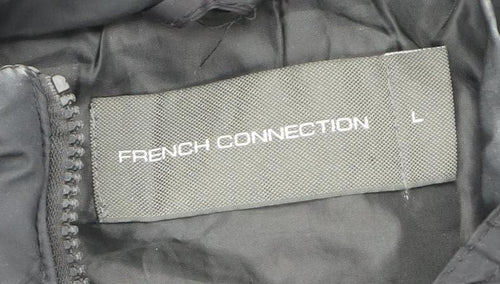 French Connection Women's Black Puffer Jacket L
