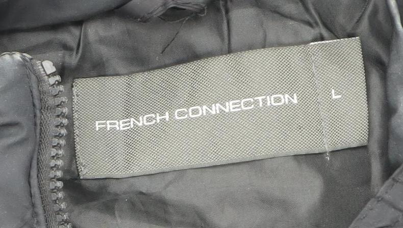 French Connection Women's Black Puffer Jacket L