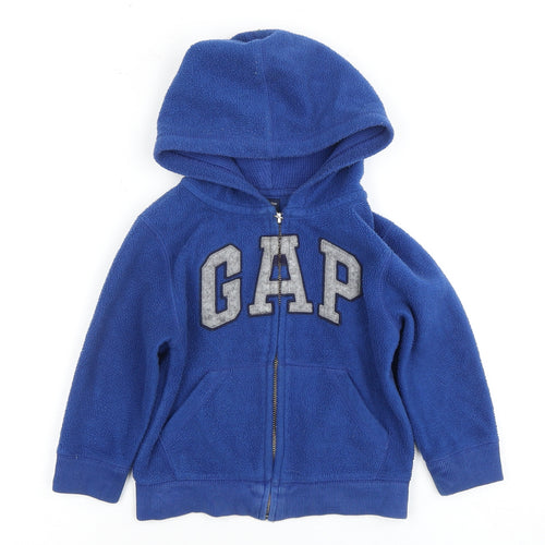 GAP Boys Blue Fleece Hoodie Jacket 3 Years