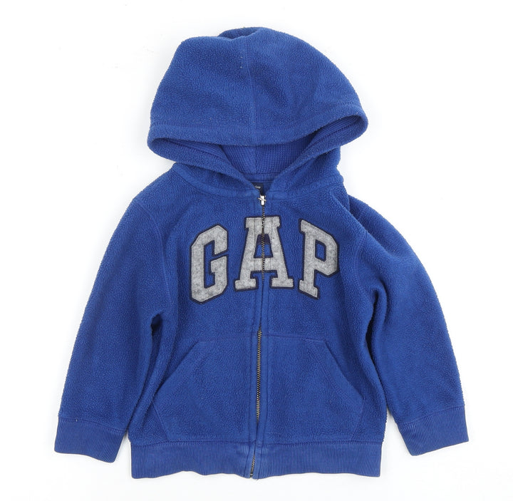 GAP Boys Blue Fleece Hoodie Jacket 3 Years