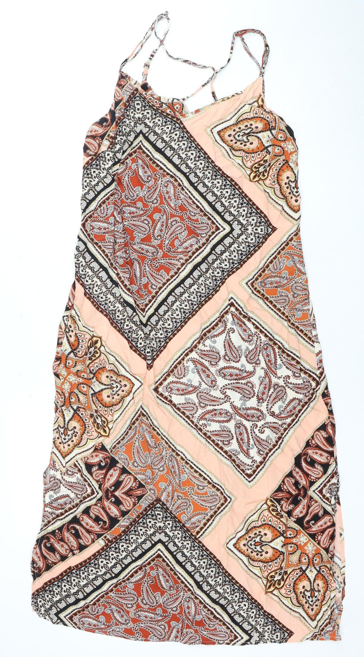 Warehouse Women's Multicoloured Paisley Slip Dress