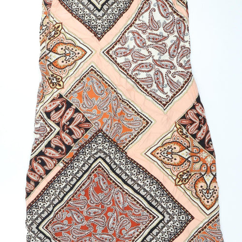 Warehouse Women's Multicoloured Paisley Slip Dress