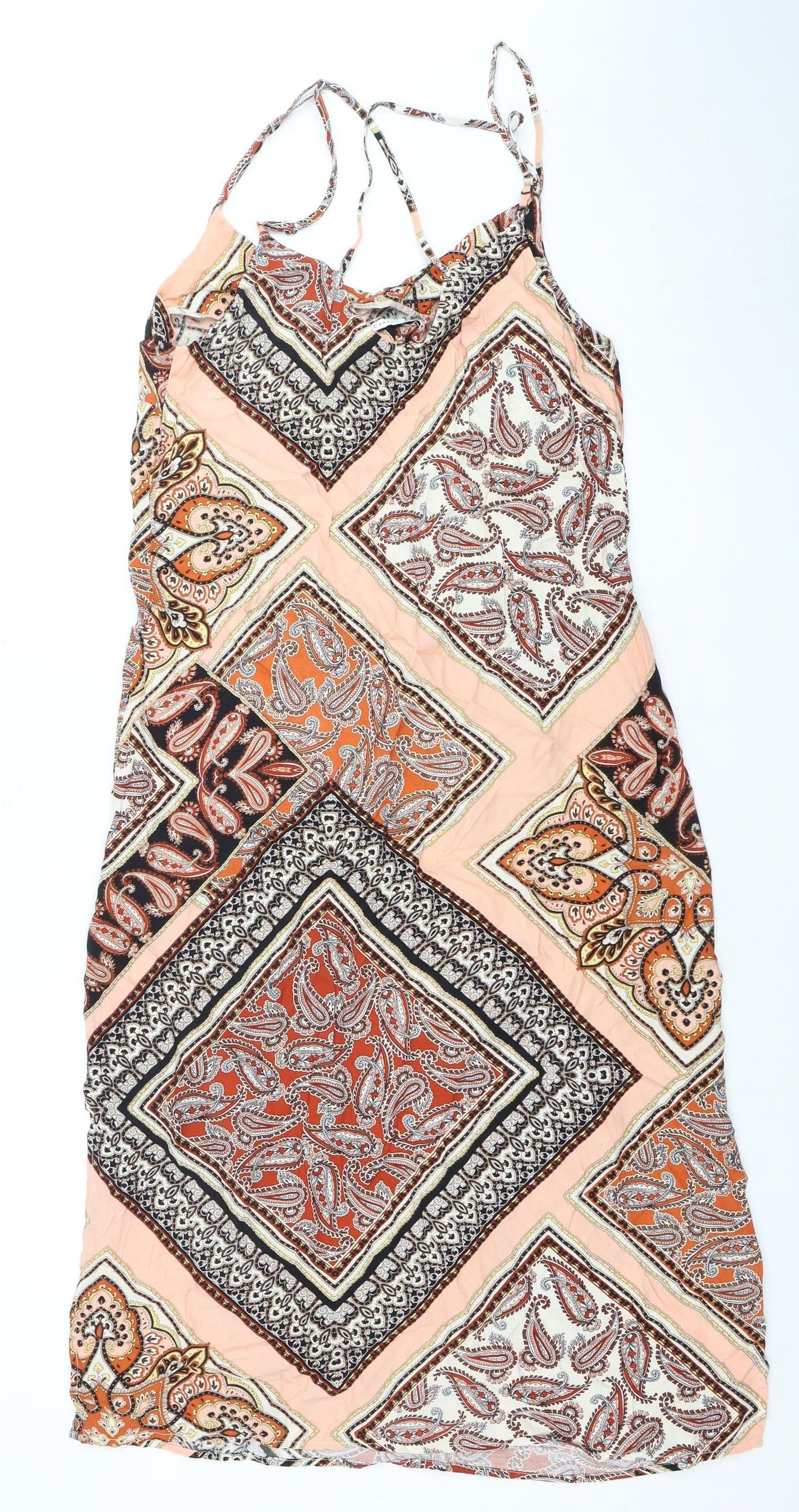 Warehouse Women's Multicoloured Paisley Slip Dress