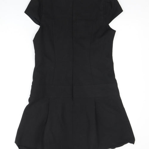 Warehouse Women's Black Short Sleeve Dress Size 12