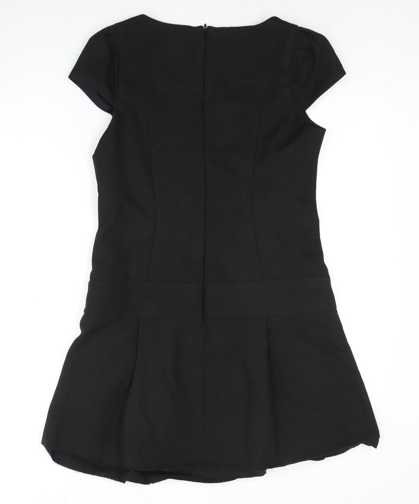 Warehouse Women's Black Short Sleeve Dress Size 12