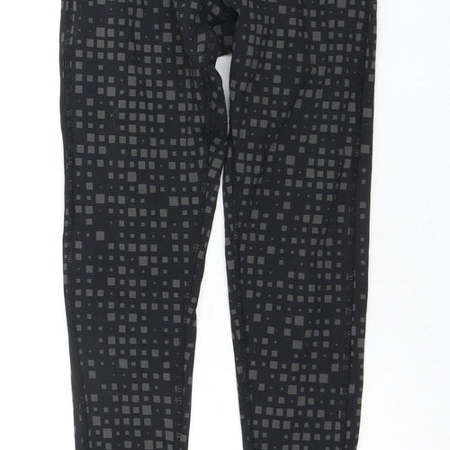 USA Pro Women's Black Geometric Leggings Size 6