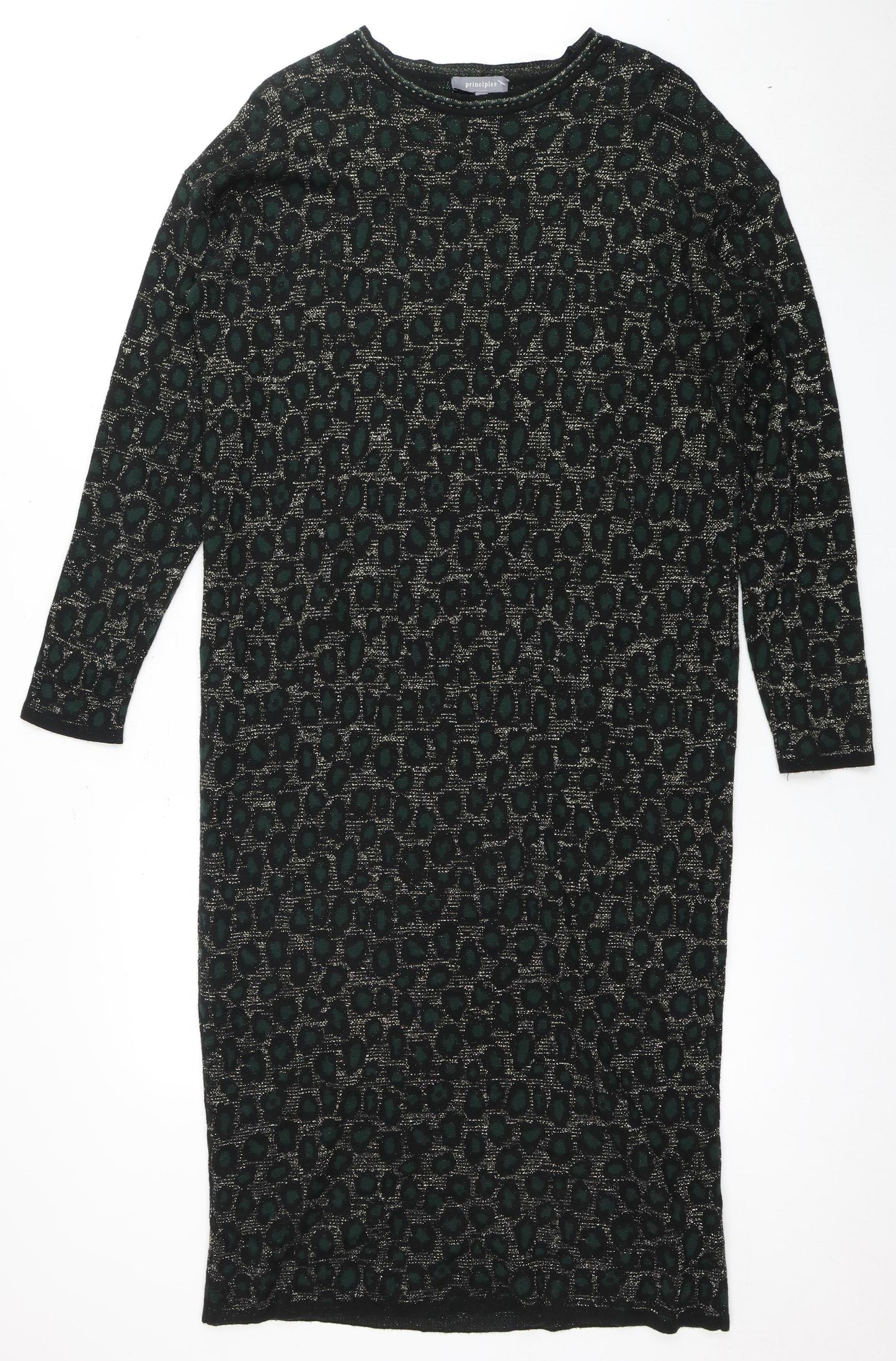 Principles Women's Black Knee Length Sheath Dress Size 12