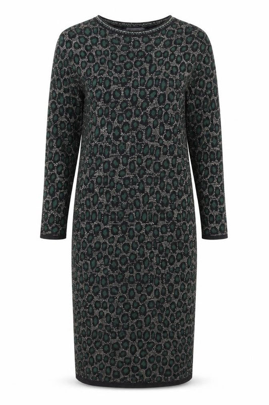 Front view of Principles Women's Black Knee Length Sheath Dress, size 12