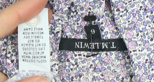 T.M. Lewin Women's Multicoloured Floral Button-Up Shirt