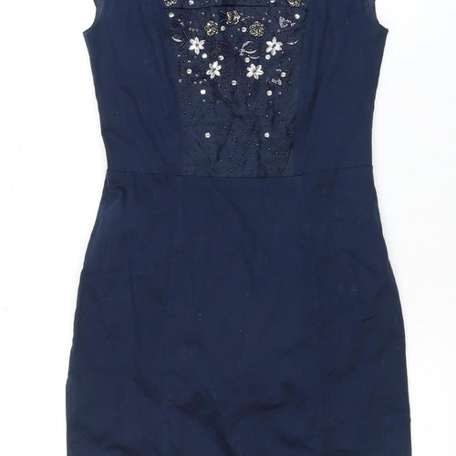 French Connection Women's Blue Sequin Dress Size 6